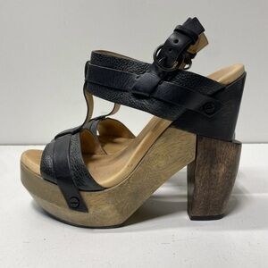 AllSaints Wood Platform Heels